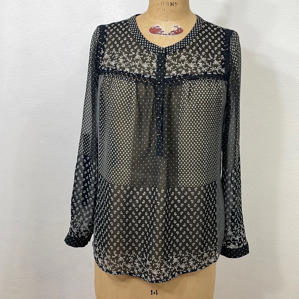 Daniel Rainn Black And White Patchwork Design, Bl… - image 1